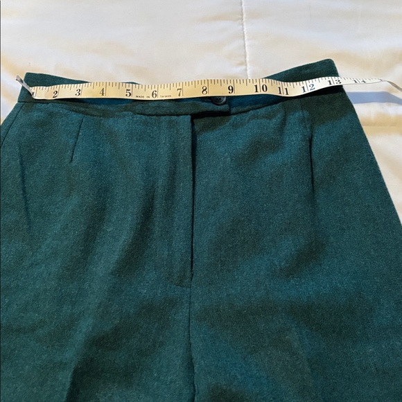 Dark Green Wool pants - Picture 3 of 10